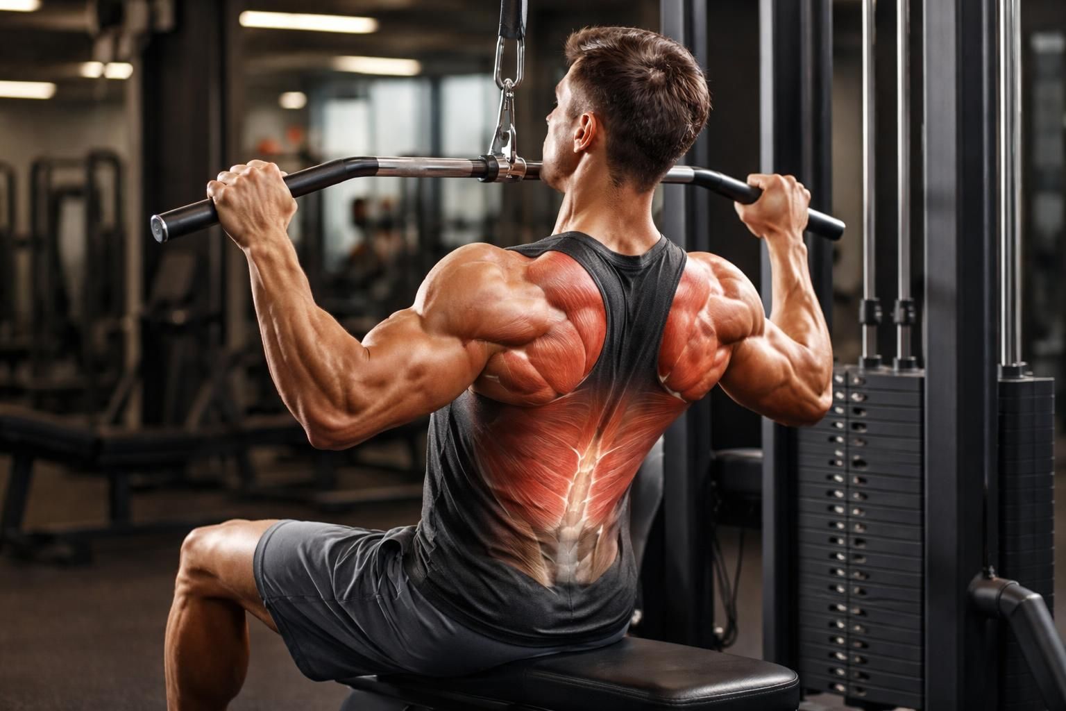 découvrez la technique correcte du latissimus pull down et les muscles sollicités lors de cet exercice de musculation pour un dos tonique et renforcé.