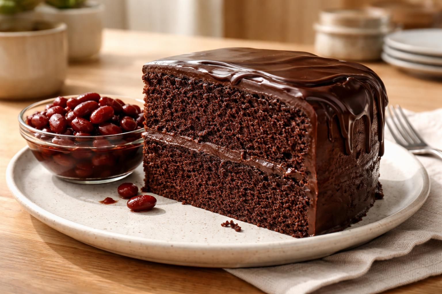découvrez une recette surprenante alliant gourmandise et originalité : le gâteau au chocolat et haricots rouges, une douceur saine et délicieuse à essayer absolument !