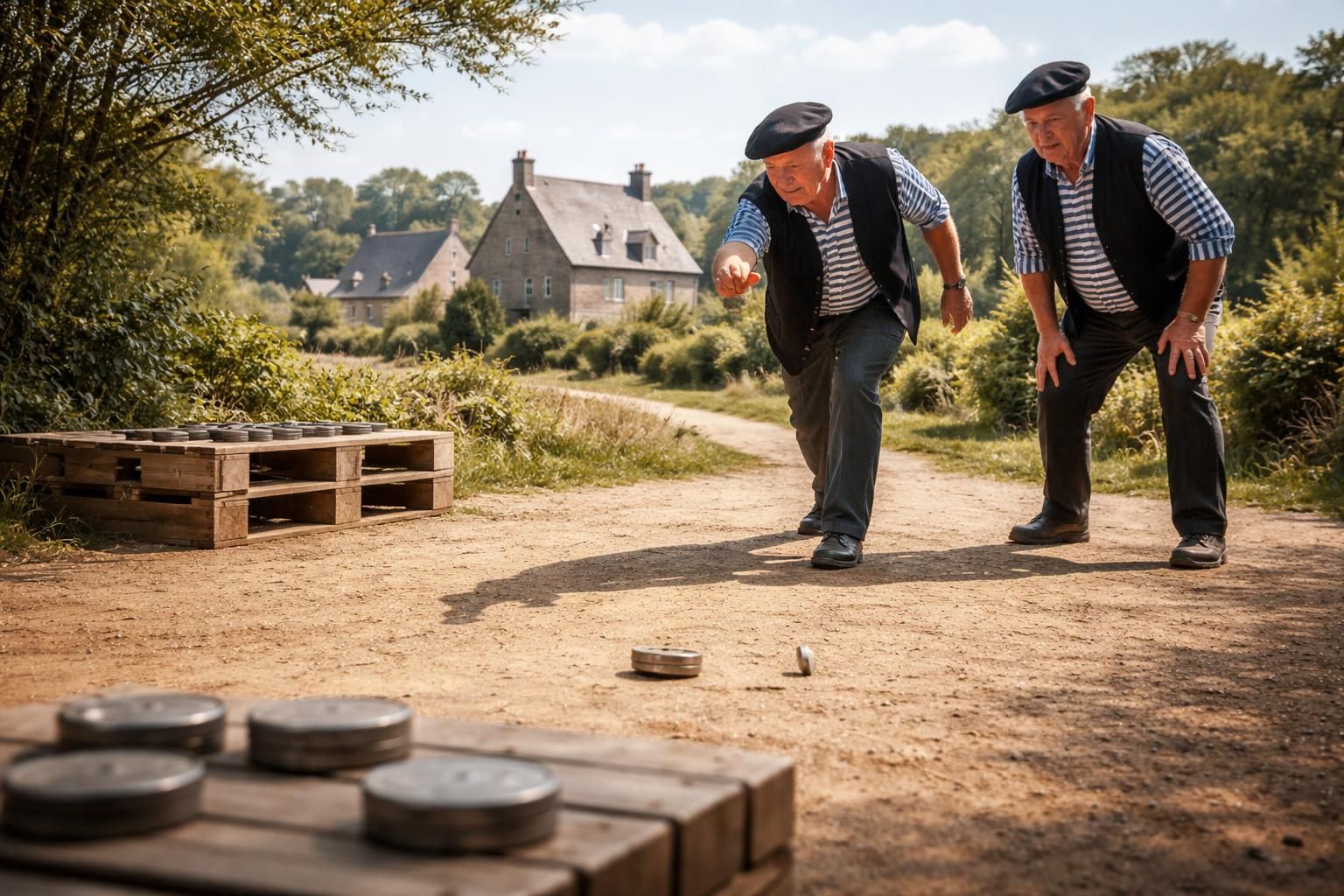 découvrez quelle est la distance idéale pour jouer au palet breton et améliorer votre précision lors de ce jeu traditionnel breton.