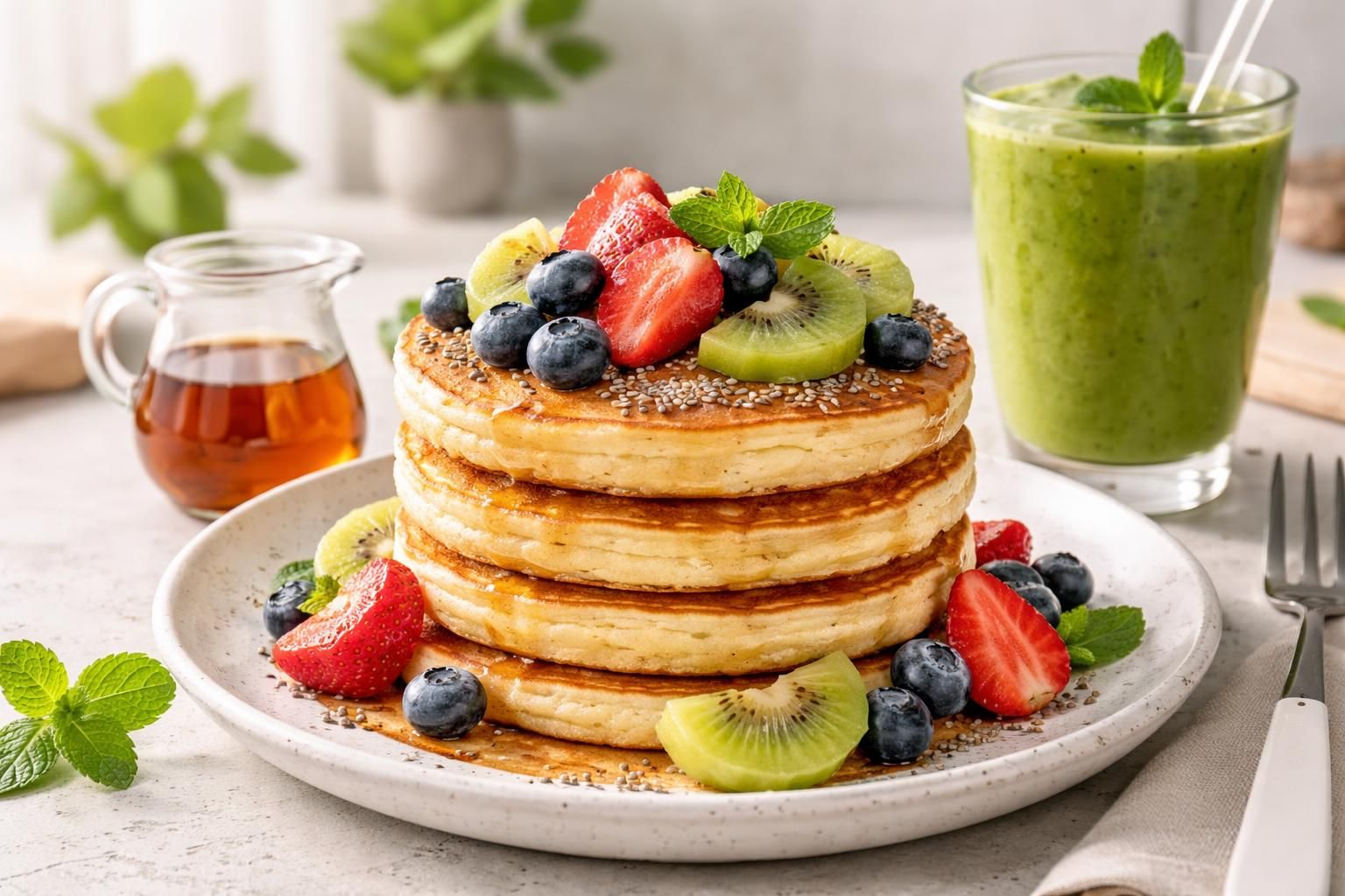 découvrez la recette de pancakes healthy pour un petit-déjeuner gourmand et équilibré en 2025, alliant saveurs et bienfaits pour bien commencer la journée.